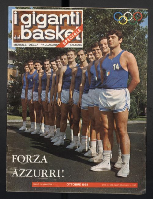  Cosmelli (primo in nazionale) nella copertina dei Giganti del basket